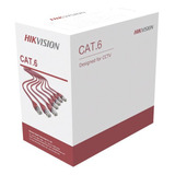 Cable Utp Cat6 Cca Unifilar 305m Ds-1ln6u-w/cca Hikvision