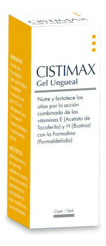 Cistimax Gel Ungueal Nutre Y Fortalece Las Uñas 5ml