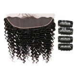 Clousure Frontal Topo Cacheado 13x4 Cabelo Humano 40cm