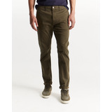 Pantalón Chino Equus Huez Slim Verde Seco Hombre