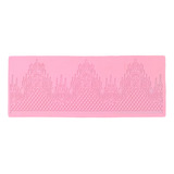 Molde De Silicona Lace Mat Castle Para Tartas De Fondant