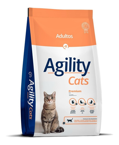 Alimento Agility Premium Para Gato Adulto En Bolsa De 1.5 kg