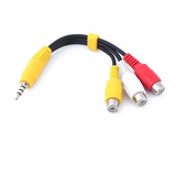 Cable Adaptador Plug 3.5 Mm Macho A Rca Hembra Tvs