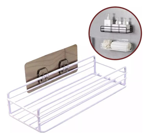  Estante Organizador Adhesivo Cocina Baño Ducha Recto