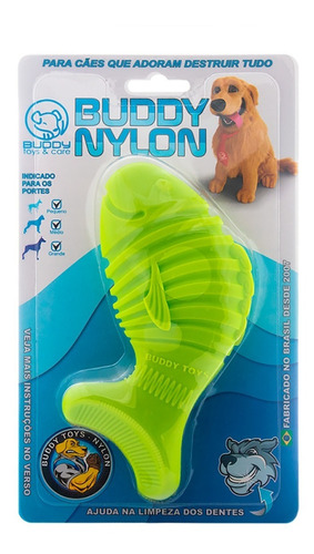 Brinquedo Mordedor Resistente Nylon Peixe Buddy Toys