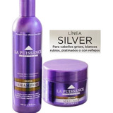 La Puissance Matizador Violeta Shampoo + Máscara Rubio-gris