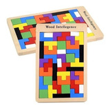 Juego Didáctico Rompecabezas Tetris Madera Met. Montessori 