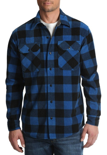 Camisa Wrangler Hombre En Fleece Tipo Leñadora-envio Gratis