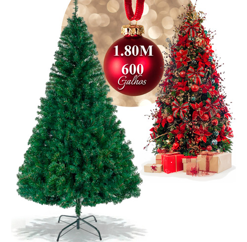 Arvore De Natal Cheia Grande Luxuosa Pinheiro Promocao