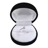 Anillo Plata Mujer Cristal Swarovski Tornasol Ajustable