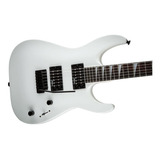 Guitarra Eléctrica Jackson Js Series Js22 Dka Dinky De Álamo Snow White Brillante Con Diapasón De Amaranto