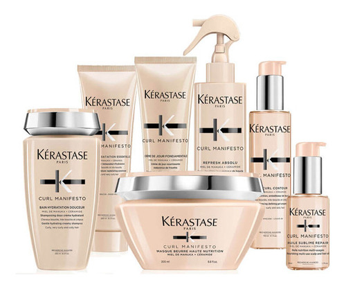 Kerastase Kit Curl Manifesto Completo Rulos Rizos Ondas Afro