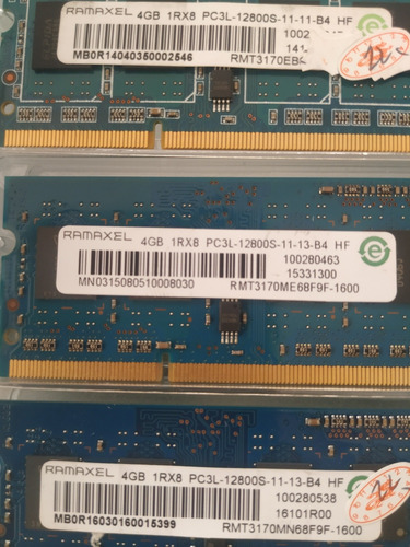 Memorias Ddr3 Pc3l