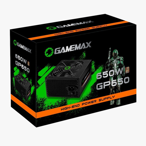 Fonte 650w Gamemax Gp650 80 Plus Bronze - Lacrada