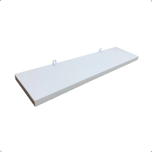 1 Prateleira 40x10 Mdf Branco + Suporte Banheiro Escritorio