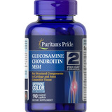 Puritans Pride | Glucosamine Chondroitin Msm | 90 Caplets