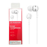 Audifono Motorola Manos Libres 3.5mm, Pace 105 Blanco Fat/bo