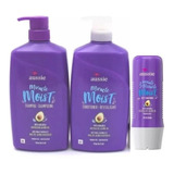 Aussie Kit Moist Shampoo, Condicionador 865ml, Mascara 236ml