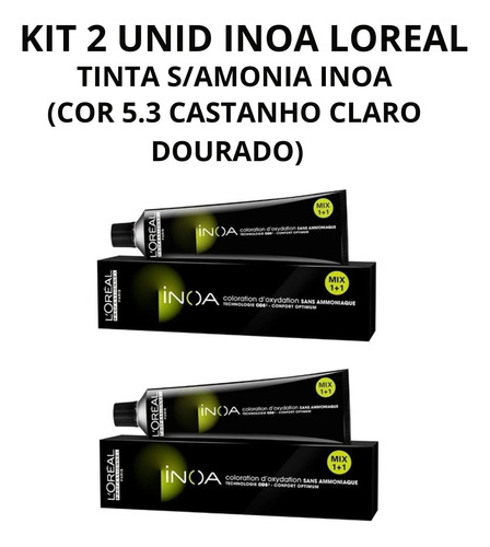  Kit 2un Inoa Loreal Tinta Coloração S/amônia Escolher A Cor