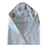 Toallon De Bebe Con Capucha Algodon Doble Felpa  75 X 75 Cm 