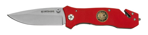 Navaja Tactica Rescate Marca Boker Magnum Fire Brigade Roja