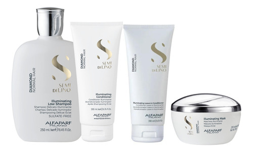 Alfaparf Sdl Diamond Shampoo + Ac + C/peinar + Máscara