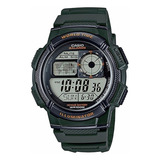 Reloj Pulsera Casio Youth Series Ae-1000 Hombre Verde Oscuro