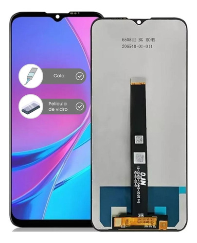 Tela Touch Display P/ Moto One Fusion Xt-2073 + Cola + Pelic