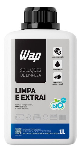 Detergente Limpador Para Extratoras 1l Limpa E Extrai Wap