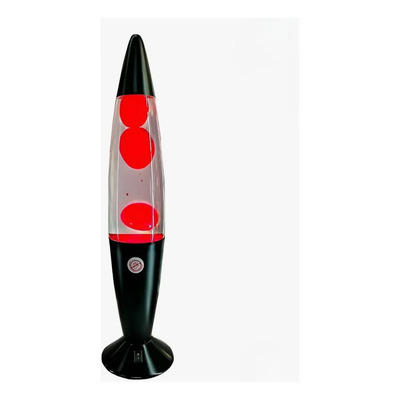 Lámpara De Lava De 42 Cms Color Rojo Mil Luces Color De La Estructura Rojo/negro