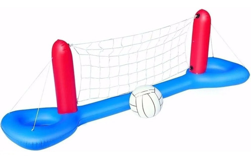 Set De Voley Inflable Pileta Pelota Bestway Mi Cielo Azul