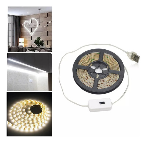 Tira Luz Led Con Sensor Para Cocina Baño Armario 5 M - S1219