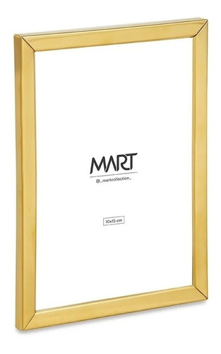 Porta-retrato Vertical Horizontal De Parede Dourado 10x15cm