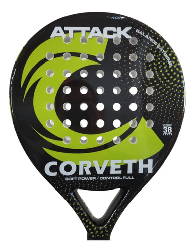 Paleta Padel Paddle Corveth Attack Foam Prem + Regalos!