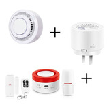 Alarma Casa O Negocio Wifi Kit Mas Sensor De Gas Y Humo 