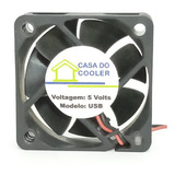 Micro Fan Ventoinha Cooler Usb 50x50x15 5v Silencioso