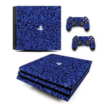 Skin Personalizado Para Ps4 Pro Camuflaje Azul (0181)