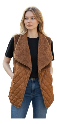 Chaleco Polar Teddy Ligero Para Dama Invierno