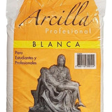 Arcilla Blanca Profesional 1kg Para Manualidades Estudiantes