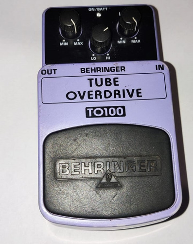 Pedal Para Guitarra Behringer To100 Tube Overdrive