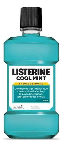 Listerine Enjuague Bucal Cool Mint 1 Litro