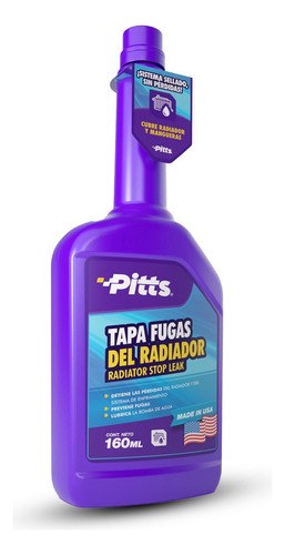 Sellador De Fugas Para Radiador Pitts Stop Leak X 160ml