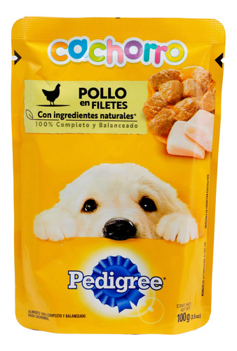 Alimento Para Perro Pedigree Pollo Cachorro 100 Gr