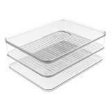 Porta Frios Duplo Transparente Organizador Clear Fresh Ou