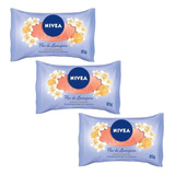 Kit 3 Sabonetes Barra Hidratante Nivea Flor Laranjeira 85g