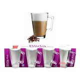 4 Jarros Blida 230ml Cafe Nespresso Latte Taza Mug Desayuno