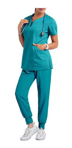 Enfermera Médica Uniforme Elástico Traje Quirúrgico Médico P