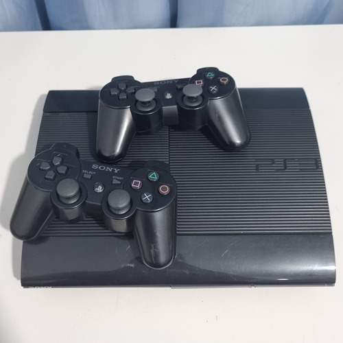 Playstation 3 Ps3 Super Slim - 250 Gb - 2 Controles