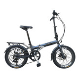 Bicicleta Plegable Sbk Folding Cuadro De Aluminio 6 Velocida