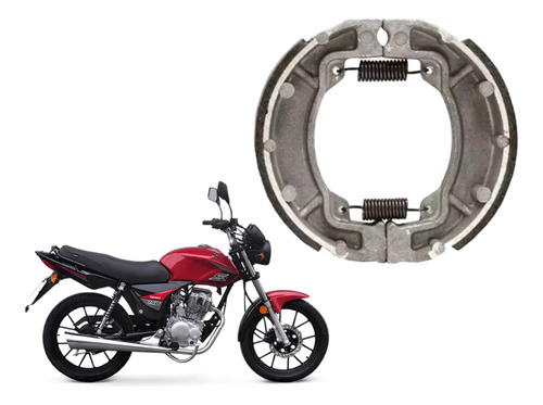 Zapata De Freno Motomel S2 130mm Pata Curva Oferta!! Osaka